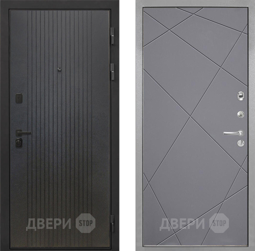 Дверь Интекрон (INTECRON) Профит Black ФЛ-295 Лучи-М Графит софт в Балашихе