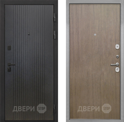 Входная металлическая Дверь Интекрон (INTECRON) Профит Black ФЛ-295 Гладкая шпон Венге коричневый в Балашихе