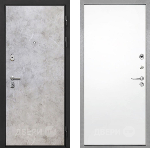 Входная металлическая Дверь Интекрон (INTECRON) Гектор Мрамор Светлый Гладкая Силк Сноу в Балашихе