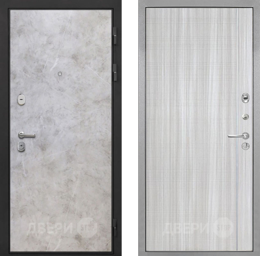 Входная металлическая Дверь Интекрон (INTECRON) Гектор Мрамор Светлый В-07 с молдингом Сандал белый в Балашихе