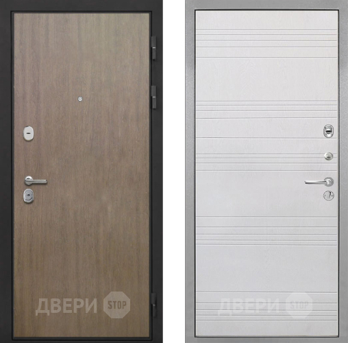 Входная металлическая Дверь Интекрон (INTECRON) Гектор Венге Коричневый ФЛ-316 Белый ясень в Балашихе