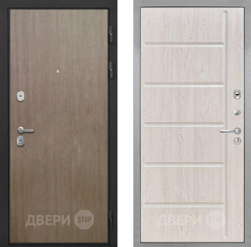 Входная металлическая Дверь Интекрон (INTECRON) Гектор Венге Коричневый ФЛ-102 Сосна белая в Балашихе