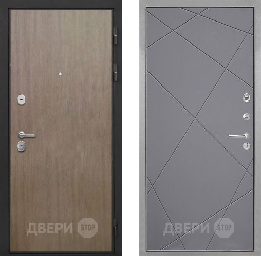 Входная металлическая Дверь Интекрон (INTECRON) Гектор Венге Коричневый Лучи-М Графит софт в Балашихе