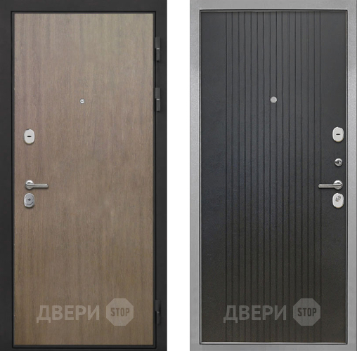 Входная металлическая Дверь Интекрон (INTECRON) Гектор Венге Коричневый ФЛ-295 Лофт черный в Балашихе