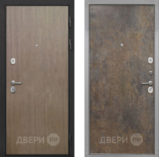 Входная металлическая Дверь Интекрон (INTECRON) Гектор Венге Коричневый Гладкая Гранж в Балашихе