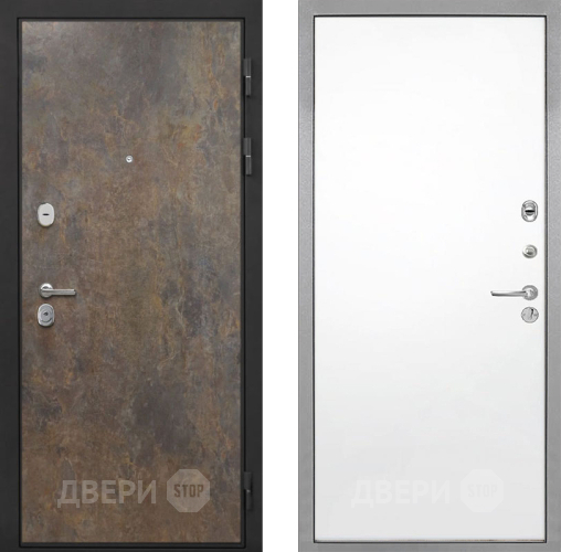 Входная металлическая Дверь Интекрон (INTECRON) Гектор Гранж Гладкая Силк Сноу в Балашихе