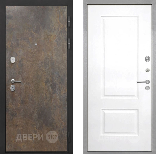 Входная металлическая Дверь Интекрон (INTECRON) Гектор Гранж Альба Роял Вуд белый в Балашихе
