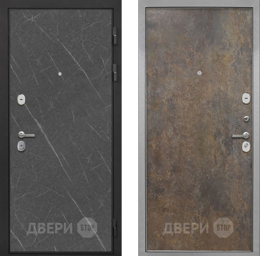 Входная металлическая Дверь Интекрон (INTECRON) Гектор Гранит Лава Оникс Гладкая Гранж в Балашихе