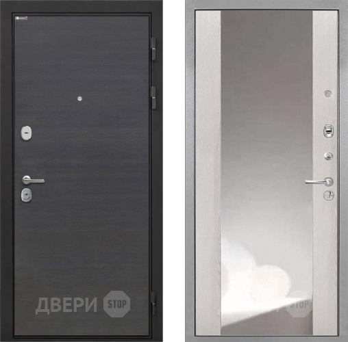 Входная металлическая Дверь Интекрон (INTECRON) Гектор Эковенге ФЛЗ-516 Зеркало Сосна белая в Балашихе