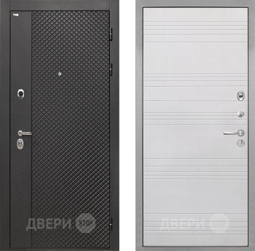 Входная металлическая Дверь Интекрон (INTECRON) Олимпия Black 4К ФЛ-316 Белый ясень в Балашихе