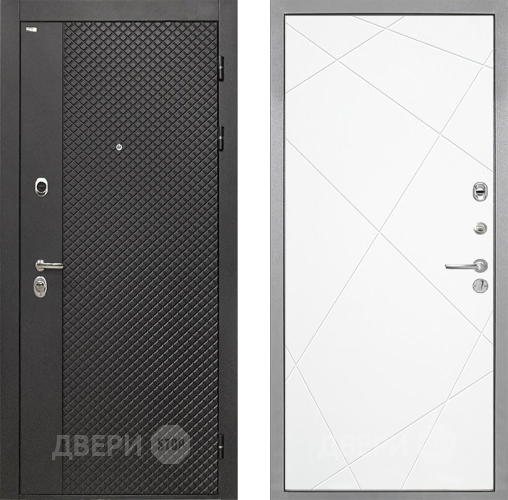 Входная металлическая Дверь Интекрон (INTECRON) Олимпия Black 4К Лучи-М Софт милк в Балашихе