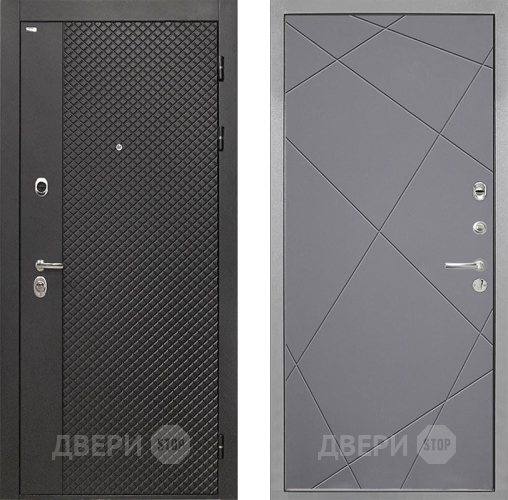 Входная металлическая Дверь Интекрон (INTECRON) Олимпия Black 4К Лучи-М Графит софт в Балашихе