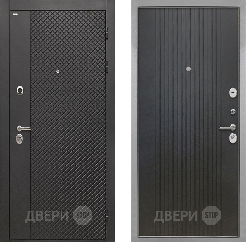 Входная металлическая Дверь Интекрон (INTECRON) Олимпия Black 4К ФЛ-295 Лофт черный в Балашихе