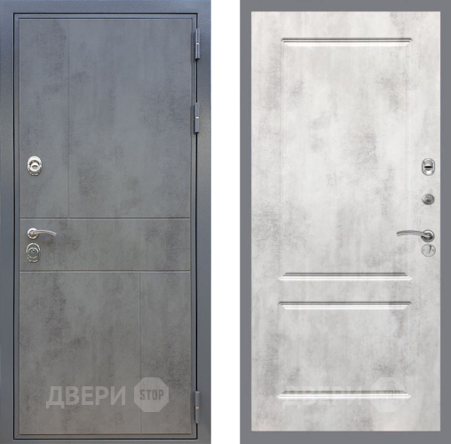 Входная металлическая Дверь Рекс (REX) ФЛ-290 FL-117 Бетон светлый в Балашихе