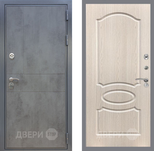 Входная металлическая Дверь Рекс (REX) ФЛ-290 FL-128 Беленый дуб в Балашихе