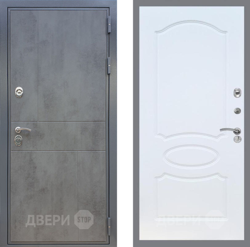 Входная металлическая Дверь Рекс (REX) ФЛ-290 FL-128 Белый ясень в Балашихе