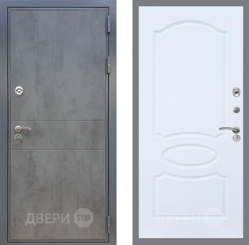 Входная металлическая Дверь Рекс (REX) ФЛ-290 FL-128 Силк Сноу в Балашихе