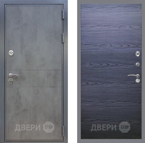 Входная металлическая Дверь Рекс (REX) ФЛ-290 GL Дуб тангенальный черный в Балашихе