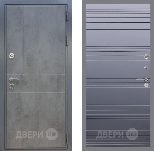 Входная металлическая Дверь Рекс (REX) ФЛ-290 Line Силк титан в Балашихе