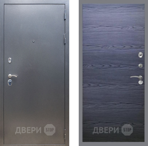 Входная металлическая Дверь Рекс (REX) 11 GL Дуб тангенальный черный в Балашихе