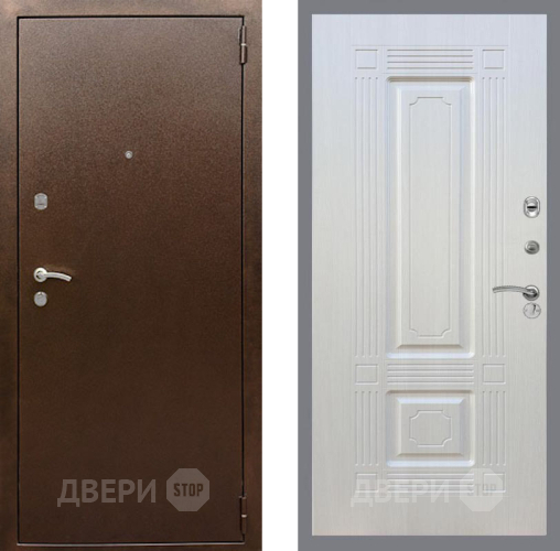 Входная металлическая Дверь Рекс (REX) 1А Медный Антик FL-2 Лиственница беж в Балашихе