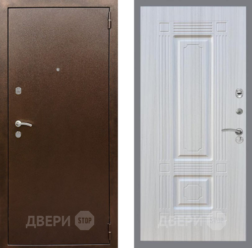 Входная металлическая Дверь Рекс (REX) 1А Медный Антик FL-2 Сандал белый в Балашихе