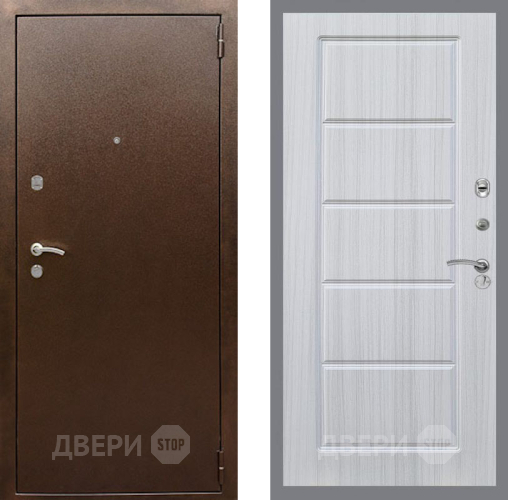 Входная металлическая Дверь Рекс (REX) 1А Медный Антик FL-39 Сандал белый в Балашихе