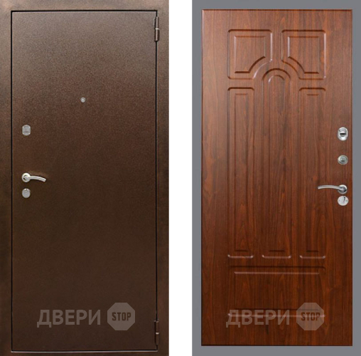 Входная металлическая Дверь Рекс (REX) 1А Медный Антик FL-58 Морёная берёза в Балашихе