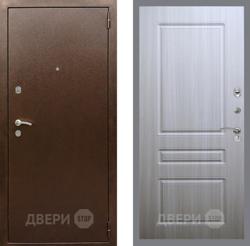 Входная металлическая Дверь Рекс (REX) 1А Медный Антик FL-243 Сандал белый в Балашихе