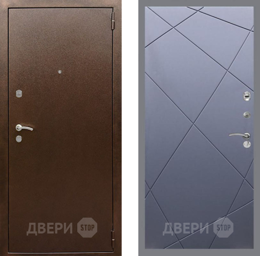 Входная металлическая Дверь Рекс (REX) 1А Медный Антик FL-291 Силк титан в Балашихе