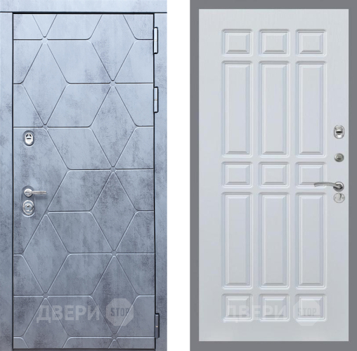 Входная металлическая Дверь Рекс (REX) 28 FL-33 Белый ясень в Балашихе