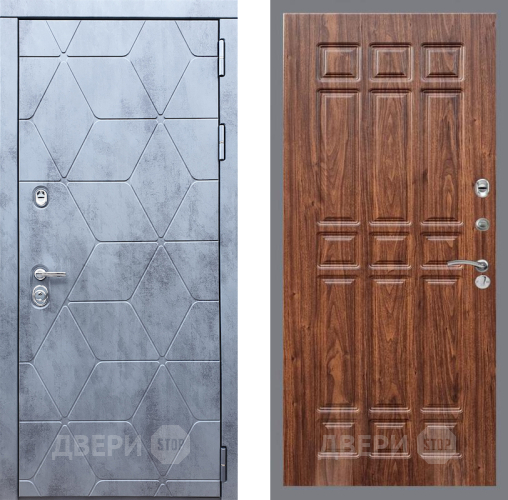 Входная металлическая Дверь Рекс (REX) 28 FL-33 орех тисненый в Балашихе