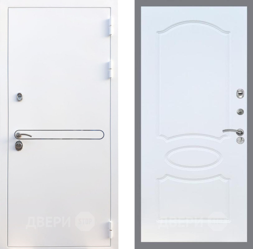 Входная металлическая Дверь Рекс (REX) 27 FL-128 Белый ясень в Балашихе