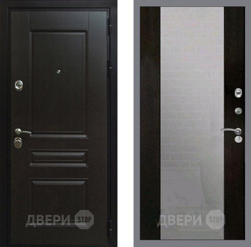 Входная металлическая Дверь Рекс (REX) Премиум-Н СБ-16 Зеркало Венге в Балашихе