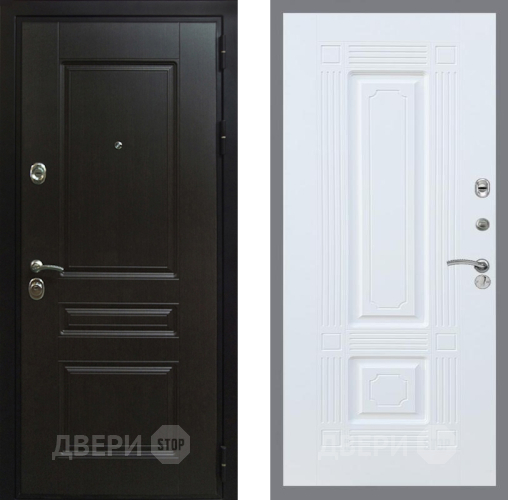Входная металлическая Дверь Рекс (REX) Премиум-Н FL-2 Силк Сноу в Балашихе
