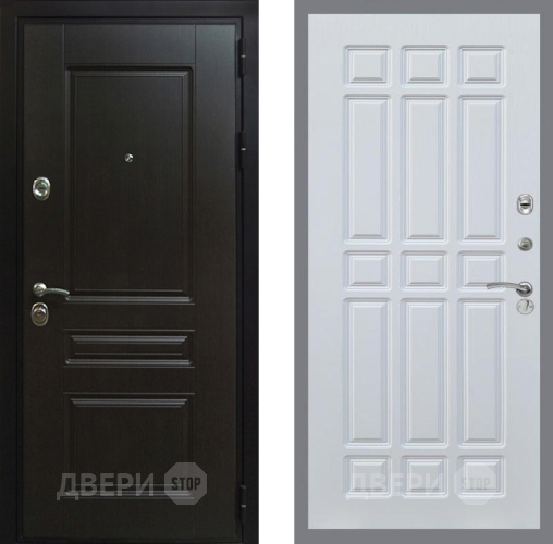 Входная металлическая Дверь Рекс (REX) Премиум-Н FL-33 Белый ясень в Балашихе
