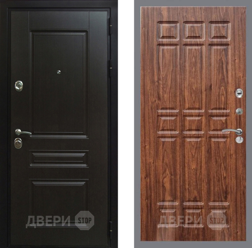 Входная металлическая Дверь Рекс (REX) Премиум-Н FL-33 орех тисненый в Балашихе