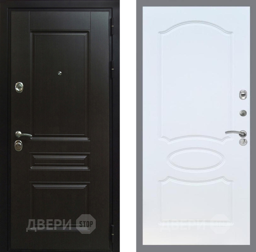 Дверь Рекс (REX) Премиум-Н FL-128 Белый ясень в Балашихе