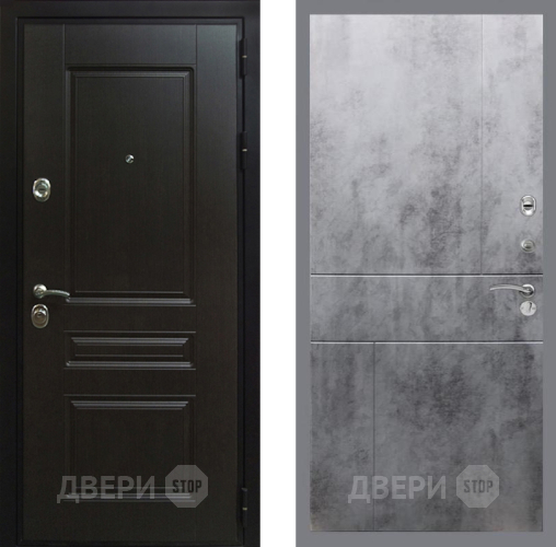 Входная металлическая Дверь Рекс (REX) Премиум-Н FL-290 Бетон темный в Балашихе