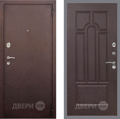 Входная металлическая Дверь Рекс (REX) 2 Медный Антик FL-58 Венге в Балашихе