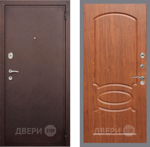 Входная металлическая Дверь Рекс (REX) 2 Медный Антик FL-128 Морёная берёза в Балашихе