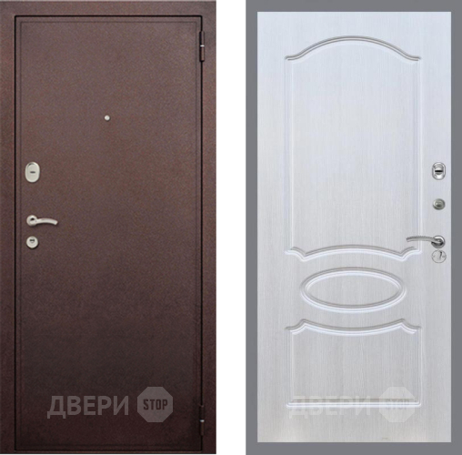 Входная металлическая Дверь Рекс (REX) 2 Медный Антик FL-128 Лиственница беж в Балашихе