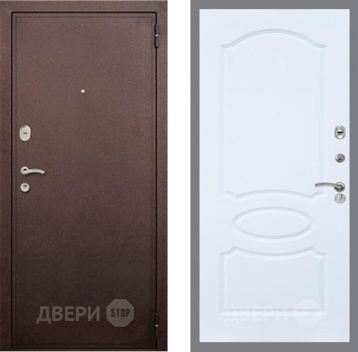 Дверь Рекс (REX) 2 Медный Антик FL-128 Силк Сноу в Балашихе