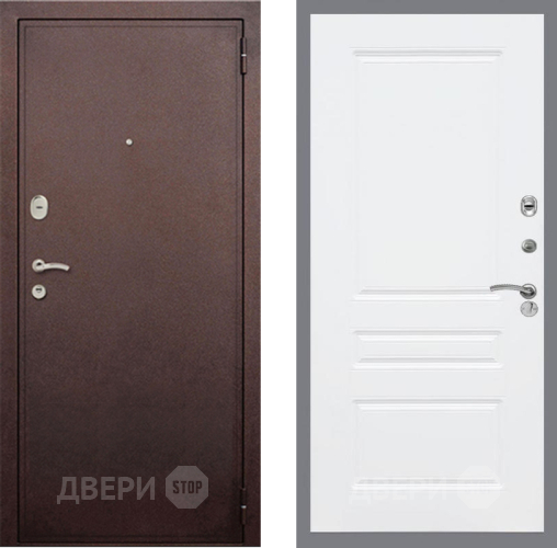 Входная металлическая Дверь Рекс (REX) 2 Медный Антик FL-243 Силк Сноу в Балашихе