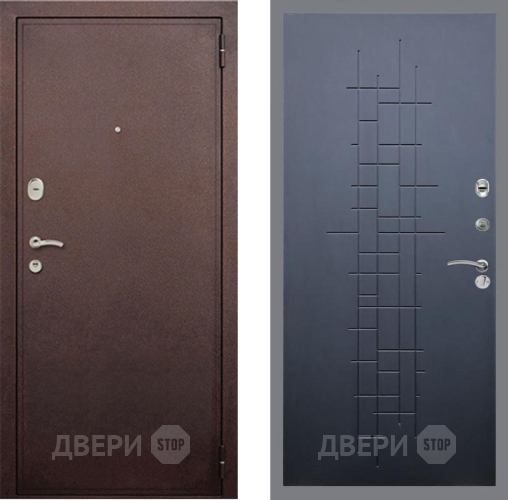 Входная металлическая Дверь Рекс (REX) 2 Медный Антик FL-289 Ясень черный в Балашихе