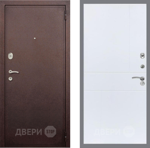 Входная металлическая Дверь Рекс (REX) 2 Медный Антик FL-290 Силк Сноу в Балашихе