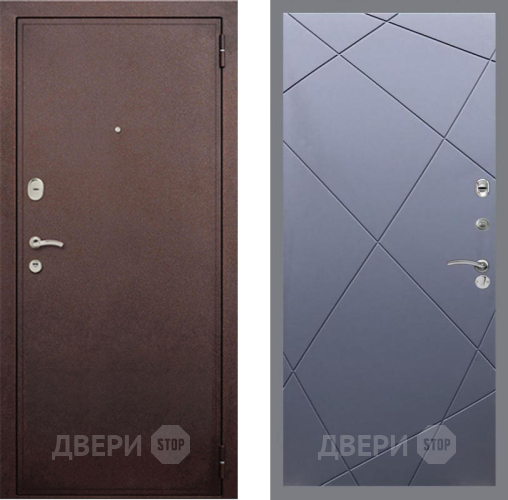 Входная металлическая Дверь Рекс (REX) 2 Медный Антик FL-291 Силк титан в Балашихе