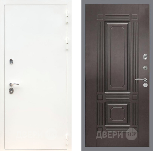 Входная металлическая Дверь Рекс (REX) 5 Белая Шагрень FL-2 Венге в Балашихе