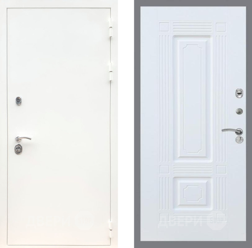 Входная металлическая Дверь Рекс (REX) 5 Белая Шагрень FL-2 Силк Сноу в Балашихе