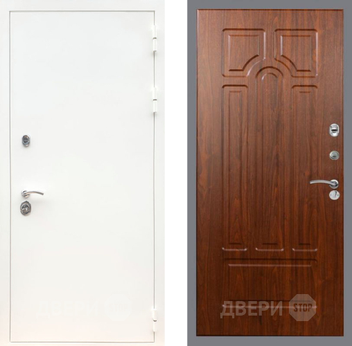 Входная металлическая Дверь Рекс (REX) 5 Белая Шагрень FL-58 Морёная берёза в Балашихе